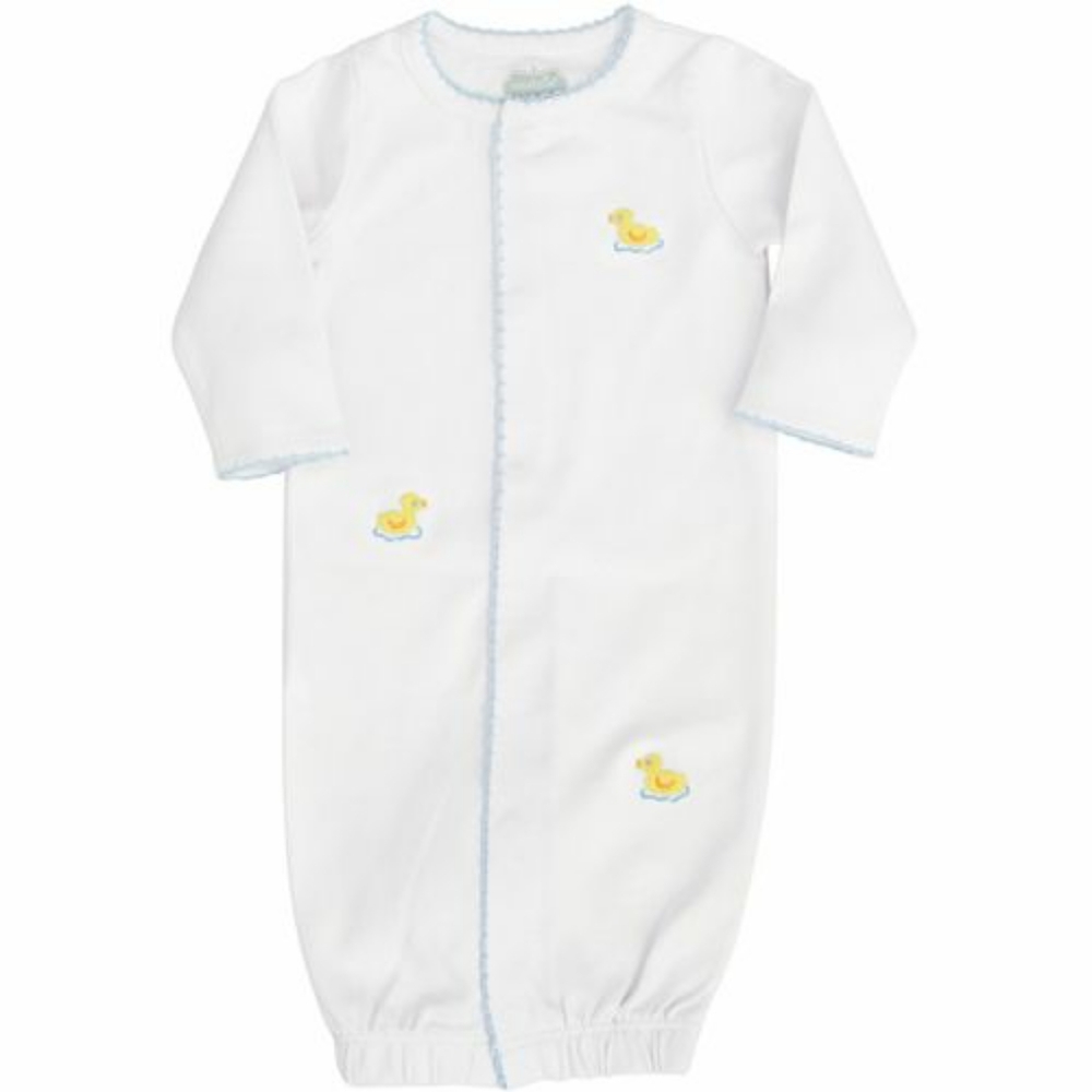 Mud Pie Frenchknot Duck Sleep Bown - 0-3 mos.